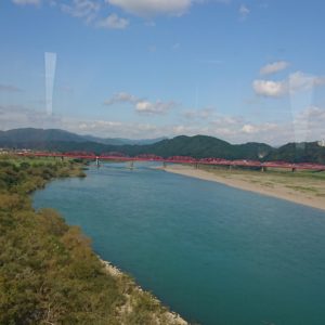四万十川を渡る。日本酒 高知